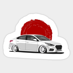 Hyundai Accent Stance Sticker